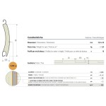 Rollladen aus Aluminium hohe Dichte Sipar T58 gebogenes Profil 12,8x55