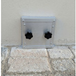 Wasserdichter Hochwasserschutzdeckel für Lichtschacht 25x25 cm