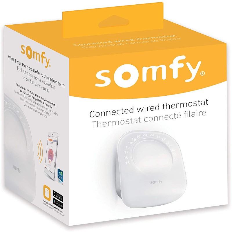 Somfy Kabelgebundener Thermostat für Temperaturregelung