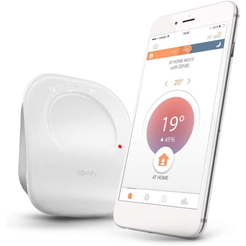 Somfy Kabelgebundener Thermostat für Temperaturregelung