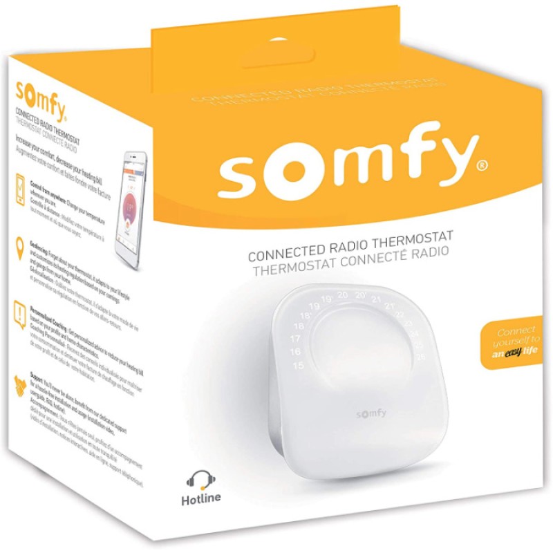 Somfy Wifi Thermostat Connected Wireless Programmable Radio