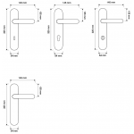 Tiffany Türgriff auf Platte Linea Calì Vintage