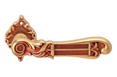 Tiffany Französisches Gold Türgriff auf Rosette Linea Calì Vintage
