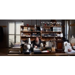 Bronze Roboter Türgriff auf Rosette Ideal für moderne Vintage Home by Colombo Design