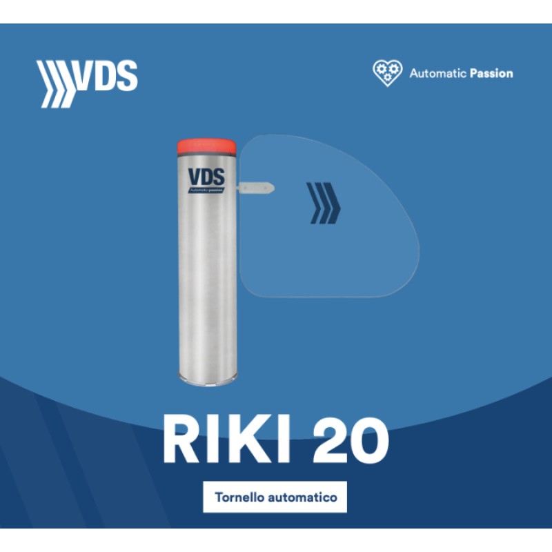 Automatisches Drehkreuz Riki-20 VDS für die Fußgängerkontrolle
