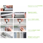 Drei-Aktuator Liwin Kette L35 3W-Net 24V ​L=2500<3750 Comunello Mowin