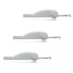 Drei-Aktuator Airwin A65 3W-Net 24V Zahnstangenantrieb L=2500<3750 Comunello