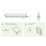 Drei-Aktuator Raywin R60 3W-Net 230V Antriebsstange L=2500<3750 Comunello Mowin