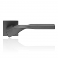 Twist Zincral Anthrazit Satin Finish Türgriff auf Rosette Formular vielseitig Linea Cali Entwurf