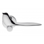 Twitty Satin Chrome Griff für Tür auf Rosette der Kreativität Japaner Colombo