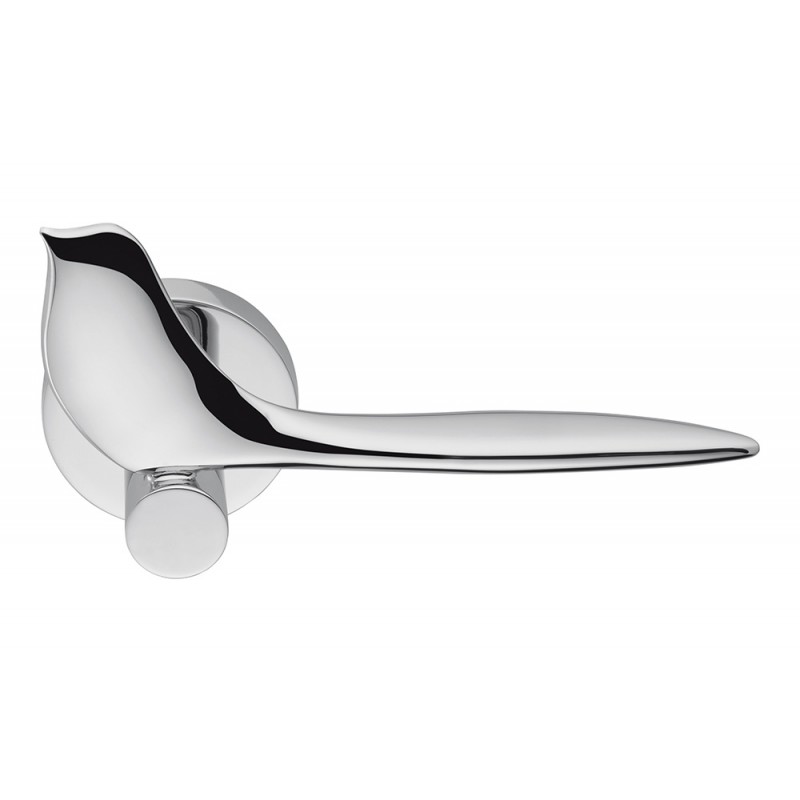 Twitty Satin Chrome Griff für Tür auf Rosette der Kreativität Japaner Colombo
