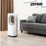 Zephir PH88BL weißer flügelloser Turmventilator mit Fernbedienung