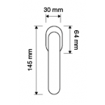 Veronica Fenstergriff für Drehkippfenster Linea Calì Crystal