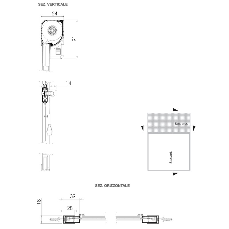 Moskitonetz für Fenster Anti Wanze Pasini VICTORIA V50 S