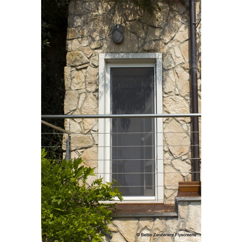 Moskitonetz Bettio Giudy Click-Clak Kopfhörer und Teleskopschiene Vertikal-Kette