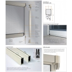 Moskitonetz Bettio Giudy Click-Clak Kopfhörer und Teleskopschiene Vertikal-Kette