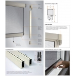 Moskitonetz Bettio Rosy Frühjahr gerieben Klick-Klack und Guides vertikale Feder