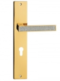 Zen Mesh Linea Calì Türgriff auf Platte mit Swarovski